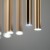 Lampa wisząca PIANO BLACK GOLD 12