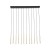 Lampa wisząca PIANO BLACK GOLD 12