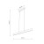 Lampa wisząca PRIMA WOOD Led 24W