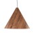 Lampa wisząca SOLIS WOOD dąb ciemny
