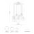 Lampa wisząca ESME GRAPHITE 7