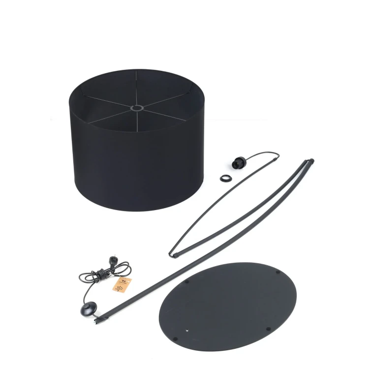 Lampa podłogowa MOBY BLACK