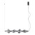 Lampa wisząca ELVA BLACK LED 30W