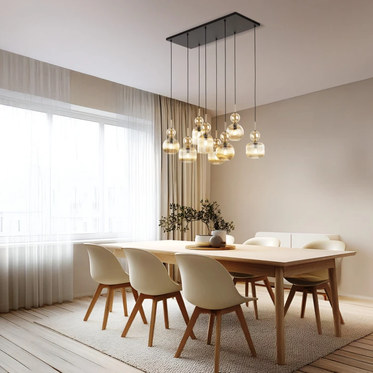 Lampa wisząca SOPHIA COGNAC 8XE14