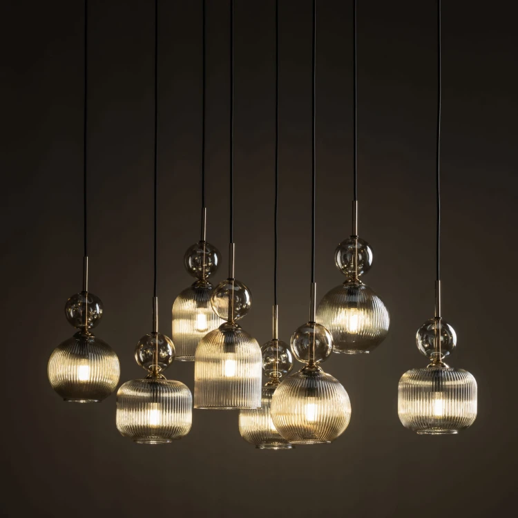 Lampa wisząca SOPHIA COGNAC 8XE14