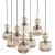 Lampa wisząca SOPHIA COGNAC 8XE14