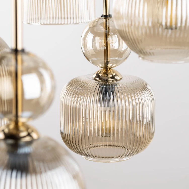 Lampa wisząca SOPHIA COGNAC 8XE14