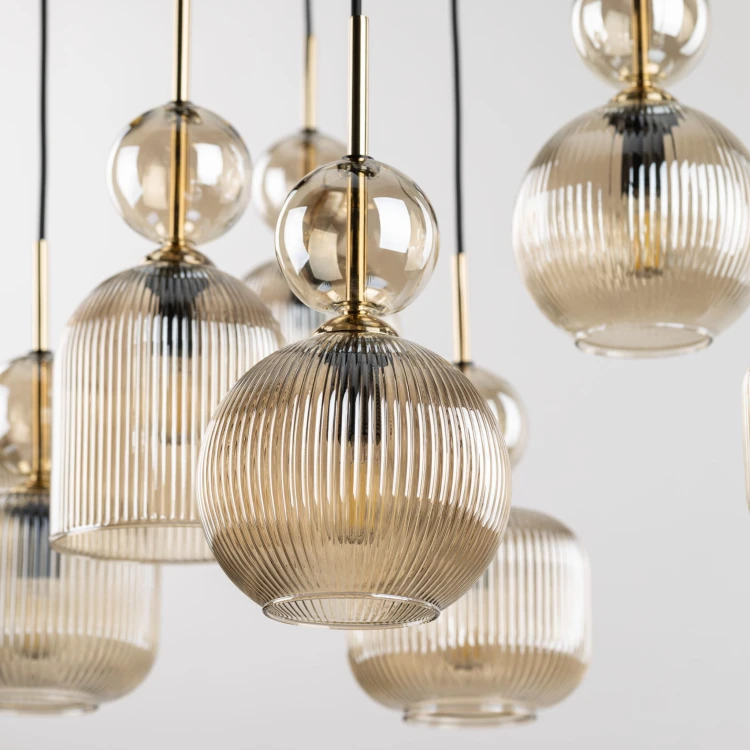Lampa wisząca SOPHIA COGNAC 8XE14