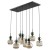 Lampa wisząca SOPHIA GREEN COGNAC 8XE14