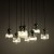 Lampa wisząca SOPHIA GREEN COGNAC 8XE14