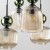 Lampa wisząca SOPHIA GREEN COGNAC 8XE14