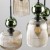 Lampa wisząca SOPHIA GREEN COGNAC 8XE14