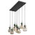 Lampa wisząca SOPHIA GREEN COGNAC 8XE14