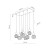 Lampa wisząca SOPHIA GREEN COGNAC 8XE14