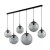 Lampa wisząca listwa ESME GRAPHITE 6