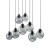 Lampa wisząca CUBUS GRAPHITE 8