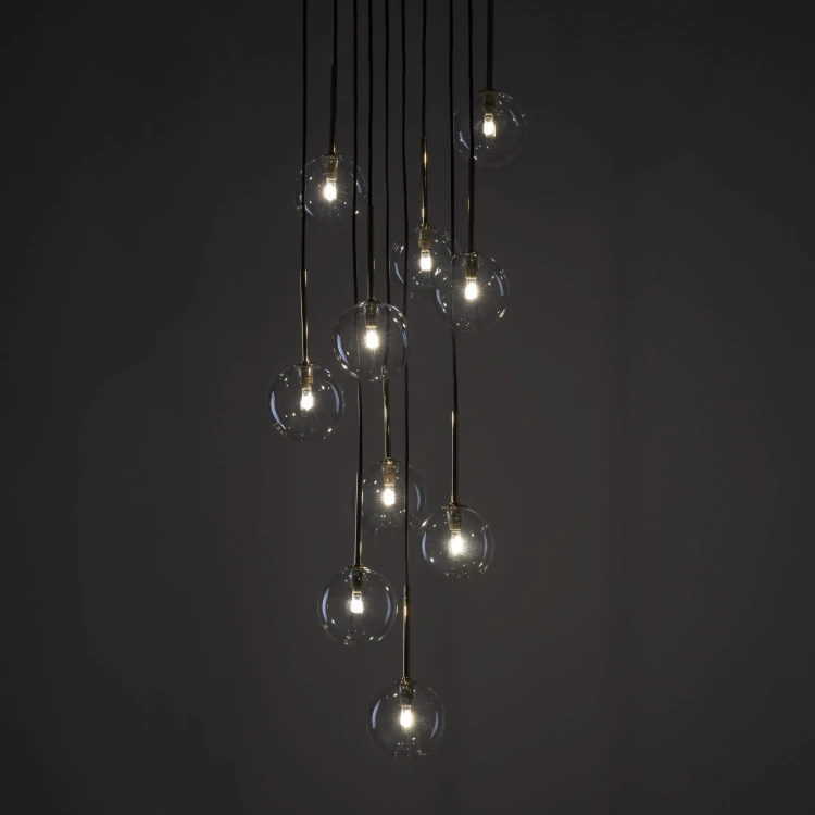 Lampa wisząca NILOS BLACK GOLD 10