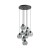 Lampa wisząca koło CUBUS GRAPHITE 9
