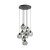 Lampa wisząca koło CUBUS GRAPHITE 9