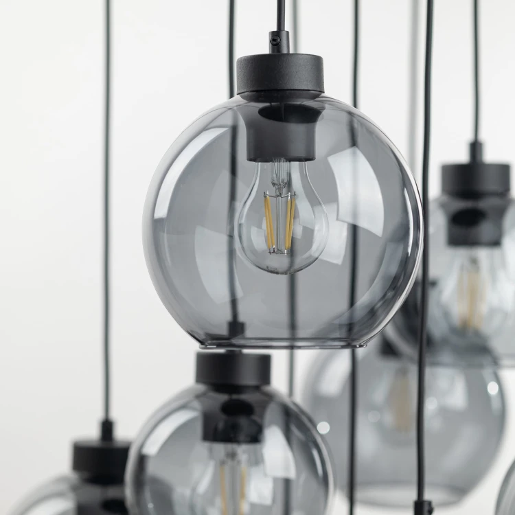 Lampa wisząca koło CUBUS GRAPHITE 9