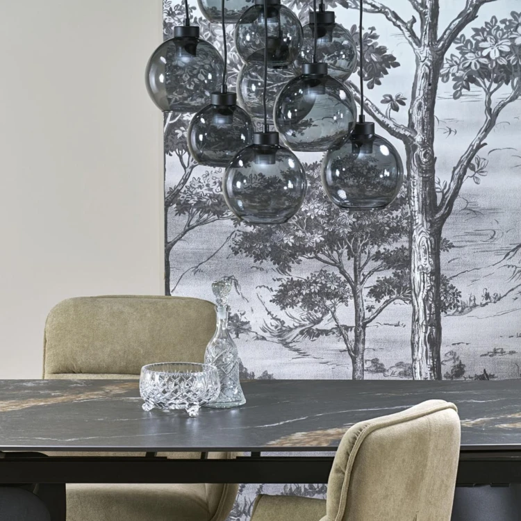 Lampa wisząca koło CUBUS GRAPHITE 9