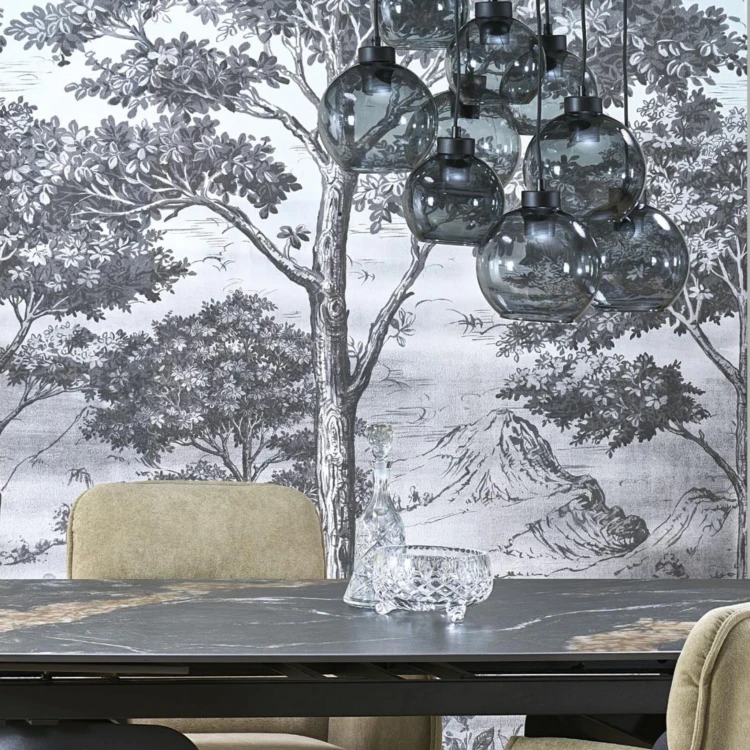 Lampa wisząca koło CUBUS GRAPHITE 9