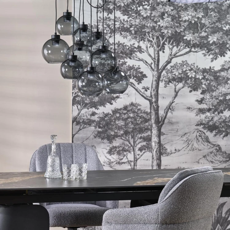 Lampa wisząca koło CUBUS GRAPHITE 9