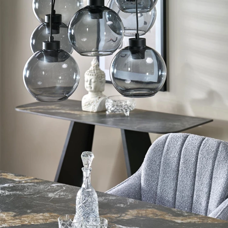 Lampa wisząca koło CUBUS GRAPHITE 9