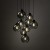 Lampa wisząca koło CUBUS GRAPHITE 9
