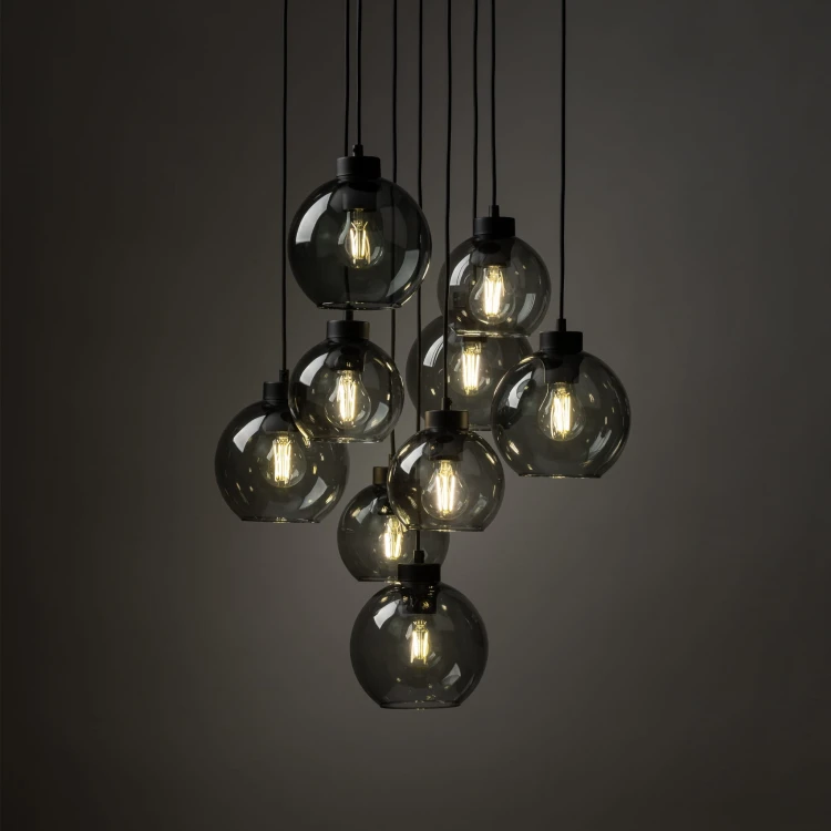 Lampa wisząca koło CUBUS GRAPHITE 9