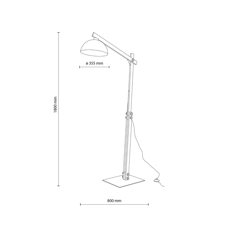 Lampa podłogowa OSLO SABIA 1XE27