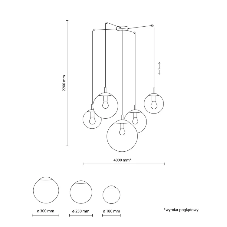 Lampa wisząca ESME MIX 5
