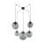 Lampa wisząca ESME GRAPHITE 5