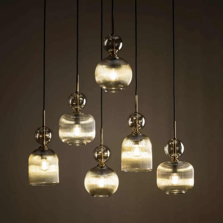 Lampa wisząca SOPHIA COGNAC 6XE14