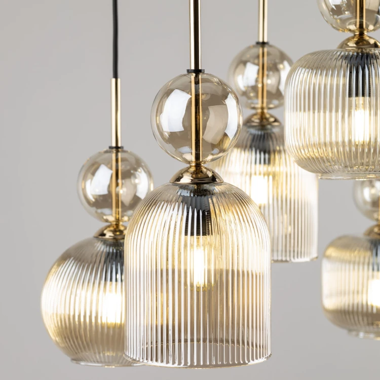 Lampa wisząca SOPHIA COGNAC 6XE14