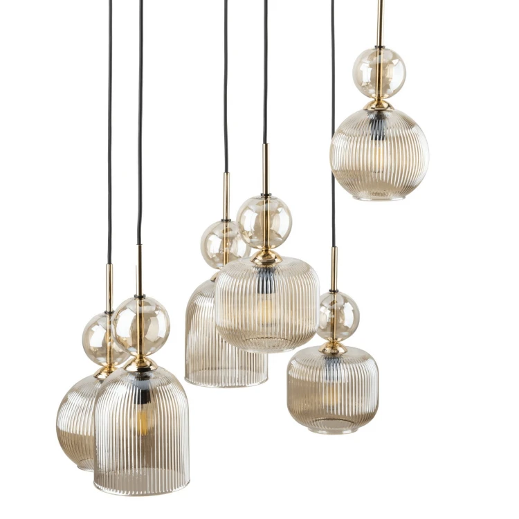 Lampa wisząca SOPHIA COGNAC 6XE14