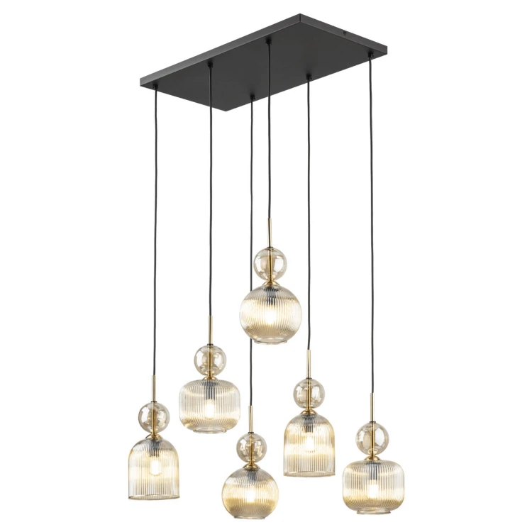 Lampa wisząca SOPHIA COGNAC 6XE14