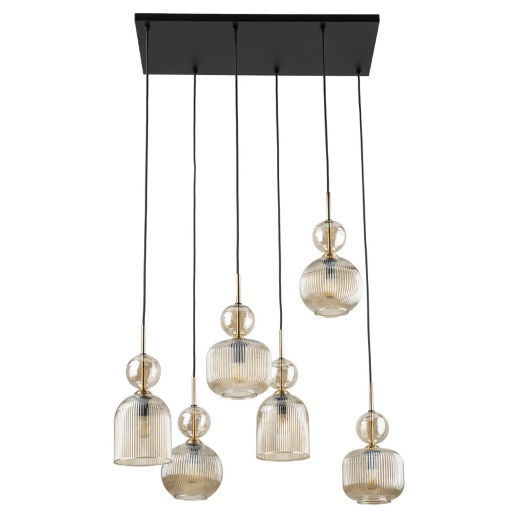 Lampa wisząca SOPHIA COGNAC 6XE14