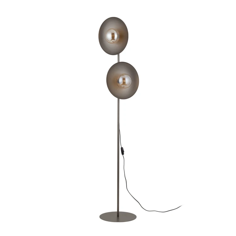 Lampa podłogowa SLATE NEW BROWN GLASS 2XG9