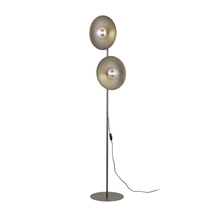 Lampa podłogowa SLATE NEW BROWN GLASS 2XG9