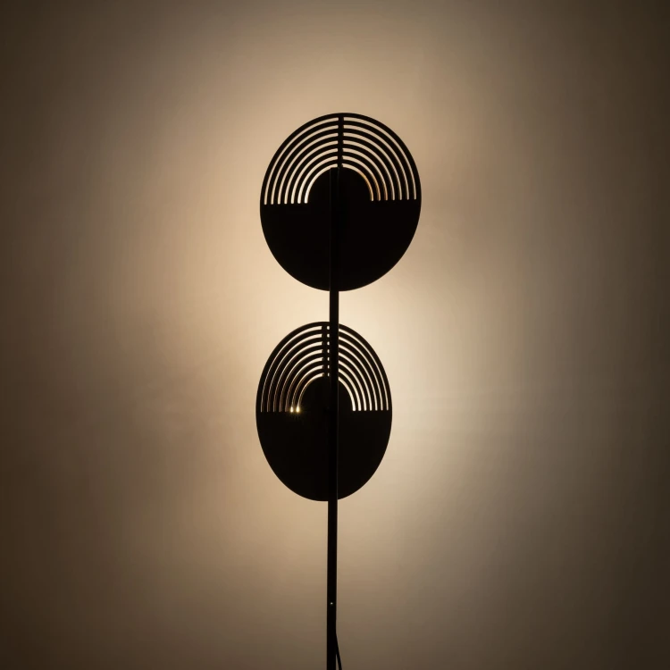 Lampa podłogowa LUNAR WOOD 2XG9