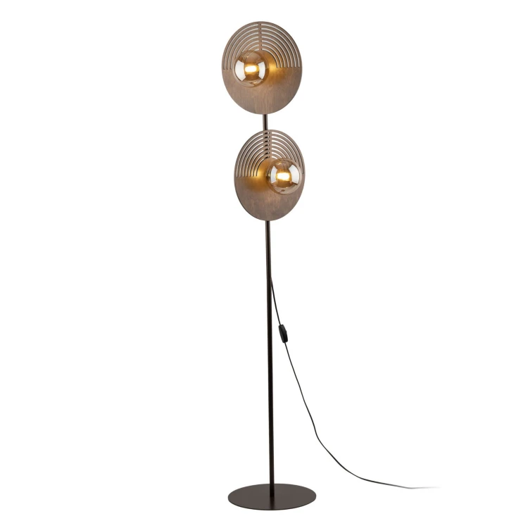 Lampa podłogowa LUNAR WOOD 2XG9