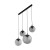 Lampa wisząca listwa ESME GRAPHITE  4