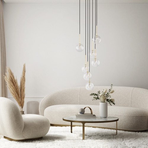 Lampa wisząca NILOS BLACK GOLD 7