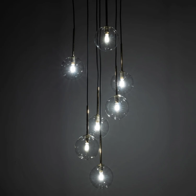 Lampa wisząca NILOS BLACK GOLD 7
