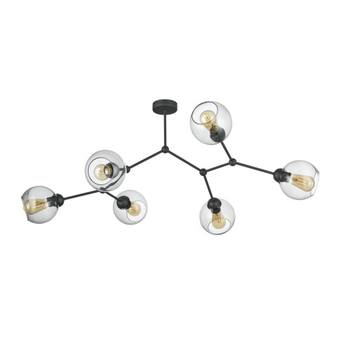 Lampa sufitowa FAIRY 6 czarna