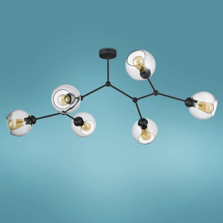 Lampa sufitowa FAIRY 6 czarna