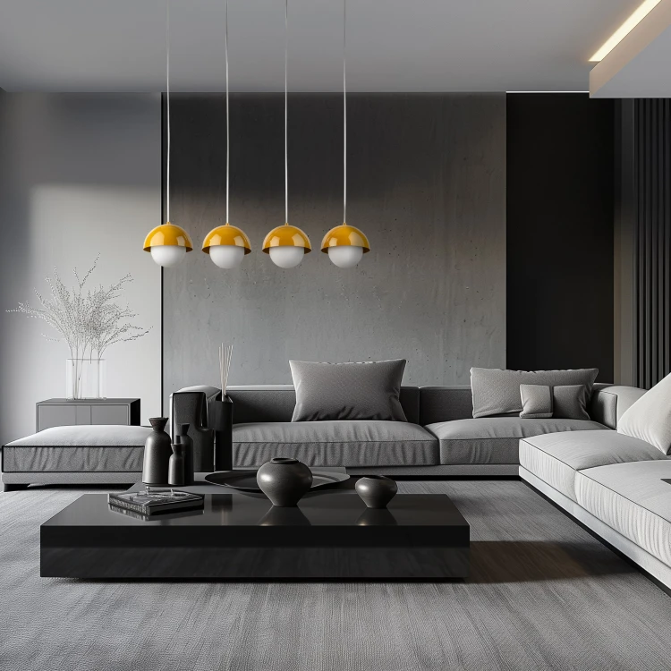 Lampa wisząca BONO OCHRA 4 listwa