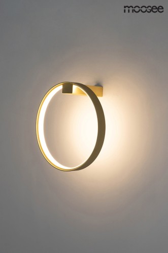 Lampa ścienna CIRCLE WALL złota