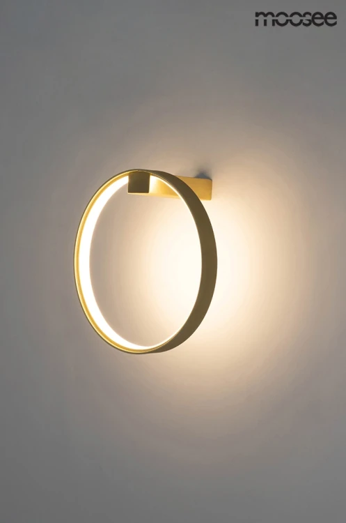 Lampa ścienna CIRCLE WALL złota